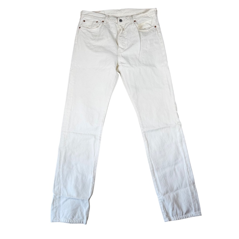 Denim Tears x Levi's 501 DT Mens White Straight Leg Jeans W34 L34 A1592-0004